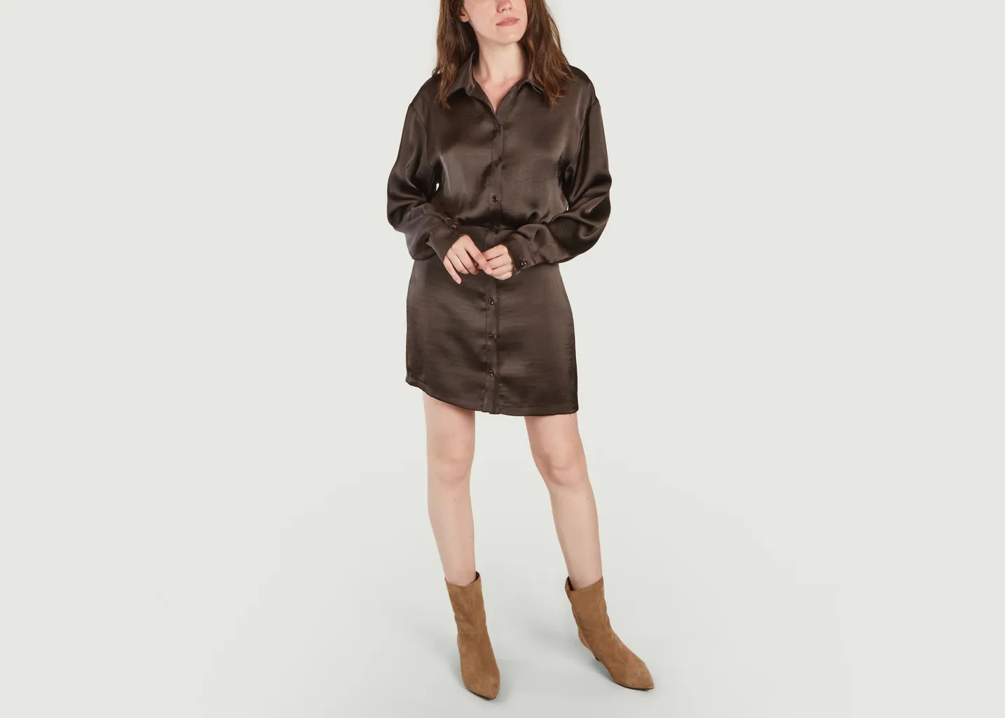 Robe-chemise unie Liza Samsoe Samsoe