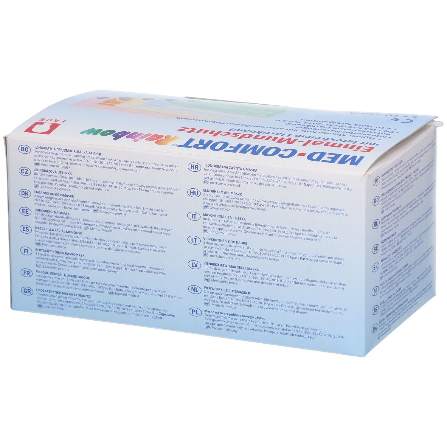 Med Comfort Mundschutz Rainbow Farbmix