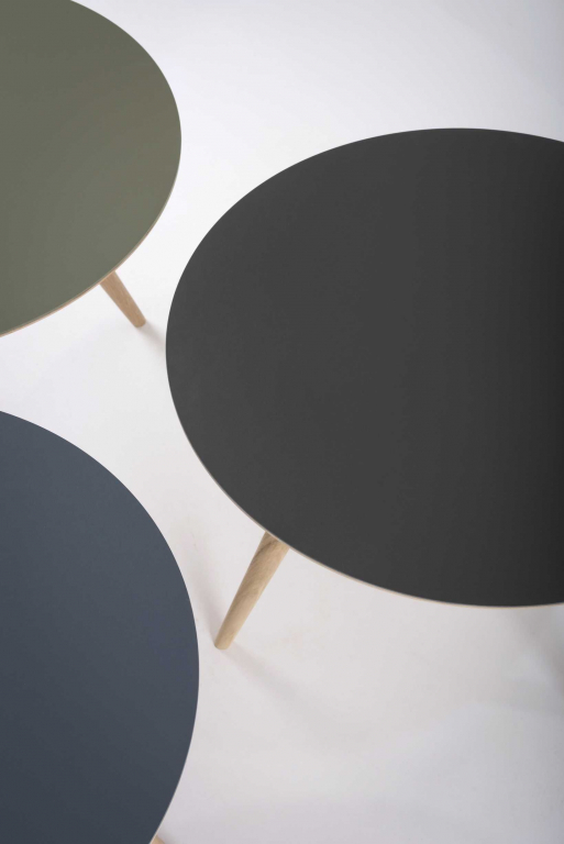 Gazzda Arp bijzettafel 55 Smokey Blue