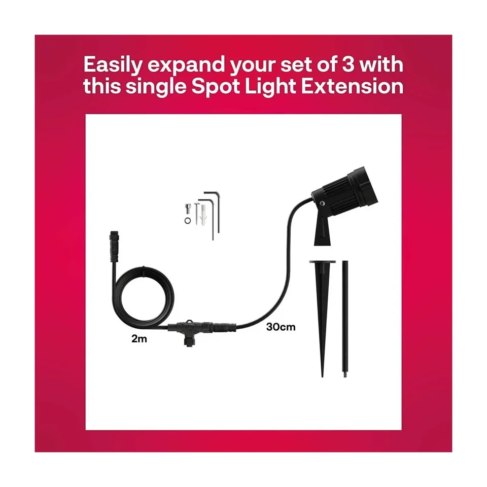 Innr - Outdoor Smart Spot Colour 3-Pack + 2 x Smart Spot Colour Extension Pack - Bundle
