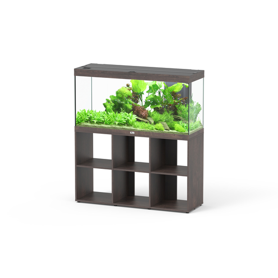Aquarium équipé Meuble Standard Splendid Led Chêne Brun L120xP40xH61cm