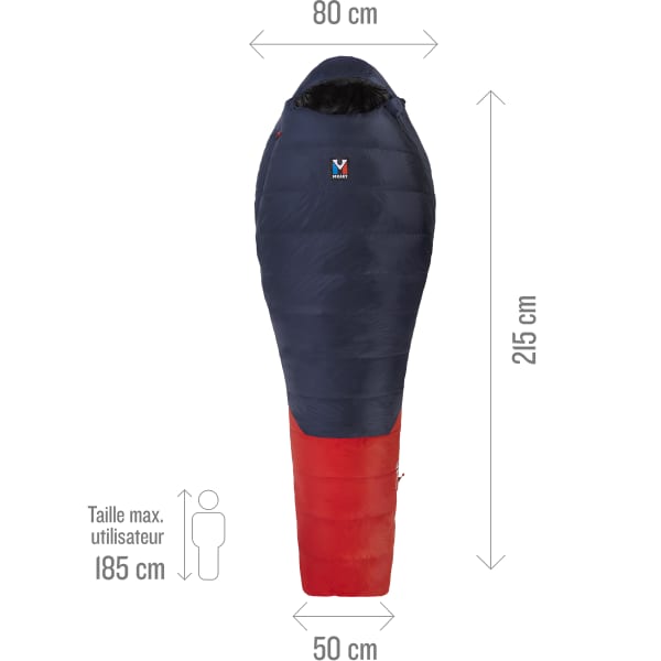 Sac de couchage MILLET TRILOGY -15 SAPHIR