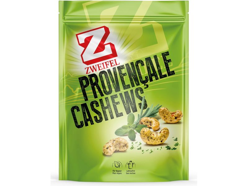 Zweifel Beutel Cashews Provençale 115 g Cashewkerne, geröstet und gewürzt