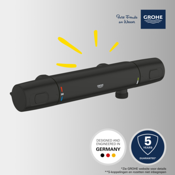 Grohe Thermostatische Douchekraan Precision Trend New 12 cm Mat Zwart