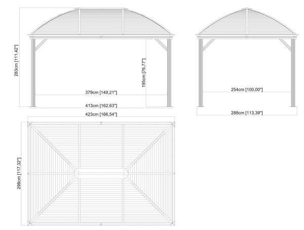 Sojag Pavillon Moreno 10x14