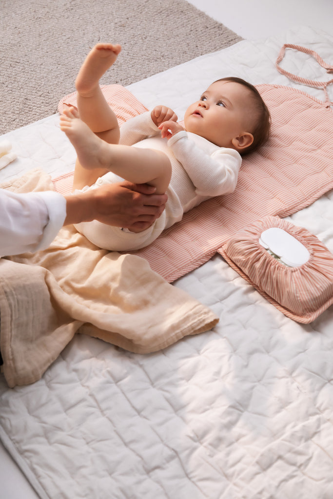 Changing Mat, Pusleunderlag - Soft Cheek Stripe