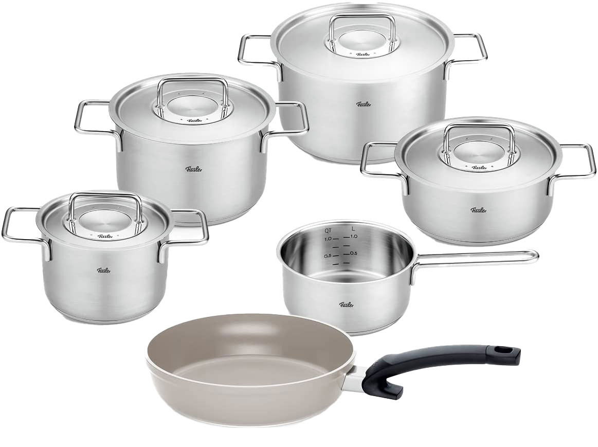 Fissler Topfset  5-tlg. PURE + Gratis Bratpfanne Ceratal 24cm
