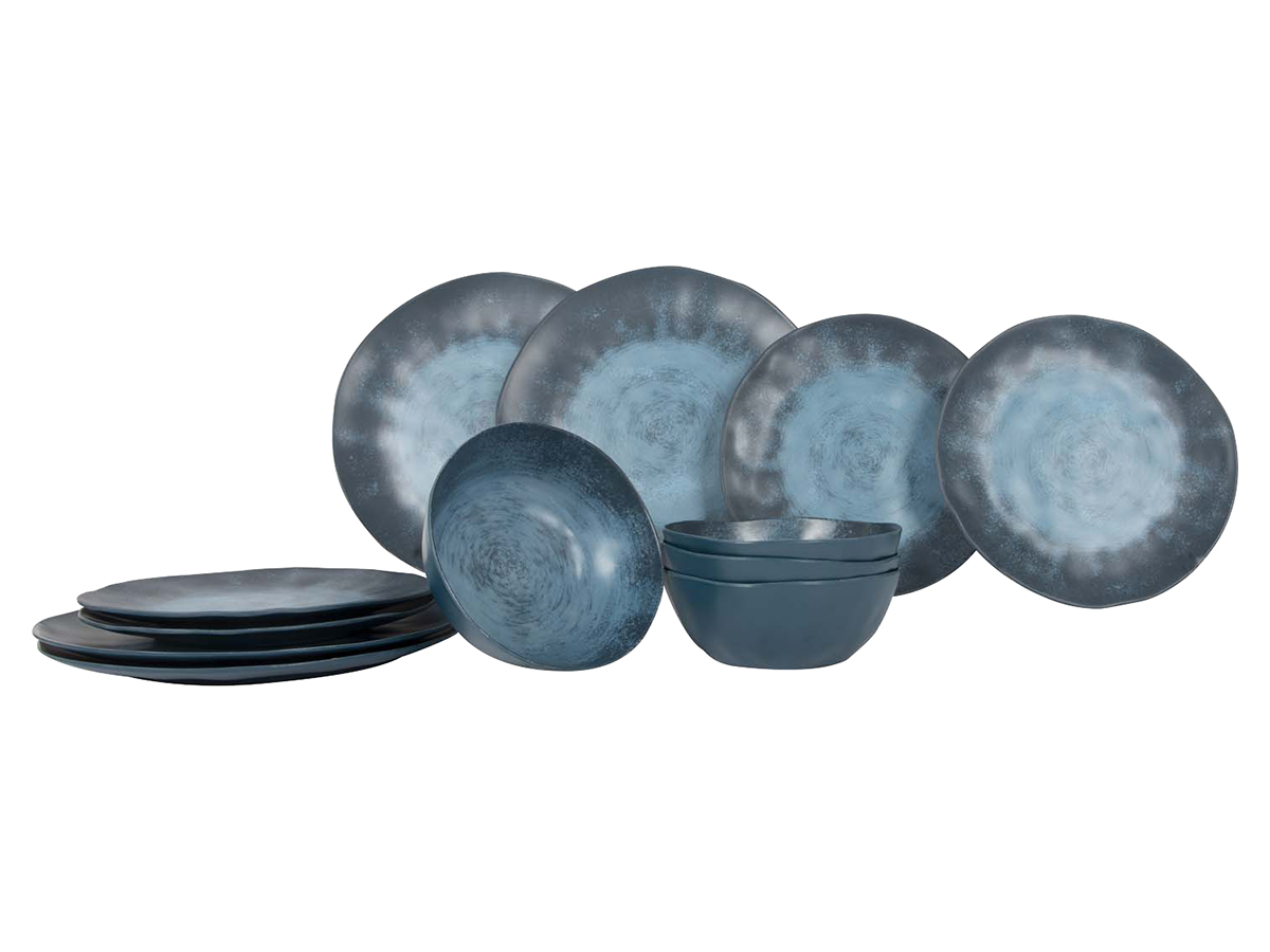 Gimex Stone Line 2 12 delig serviesset - Blue