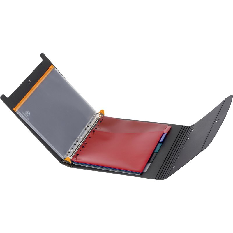 Classeur 4 anneaux plastifié de présentation Exacompta Exashow A4 - Dos 4 cm noir