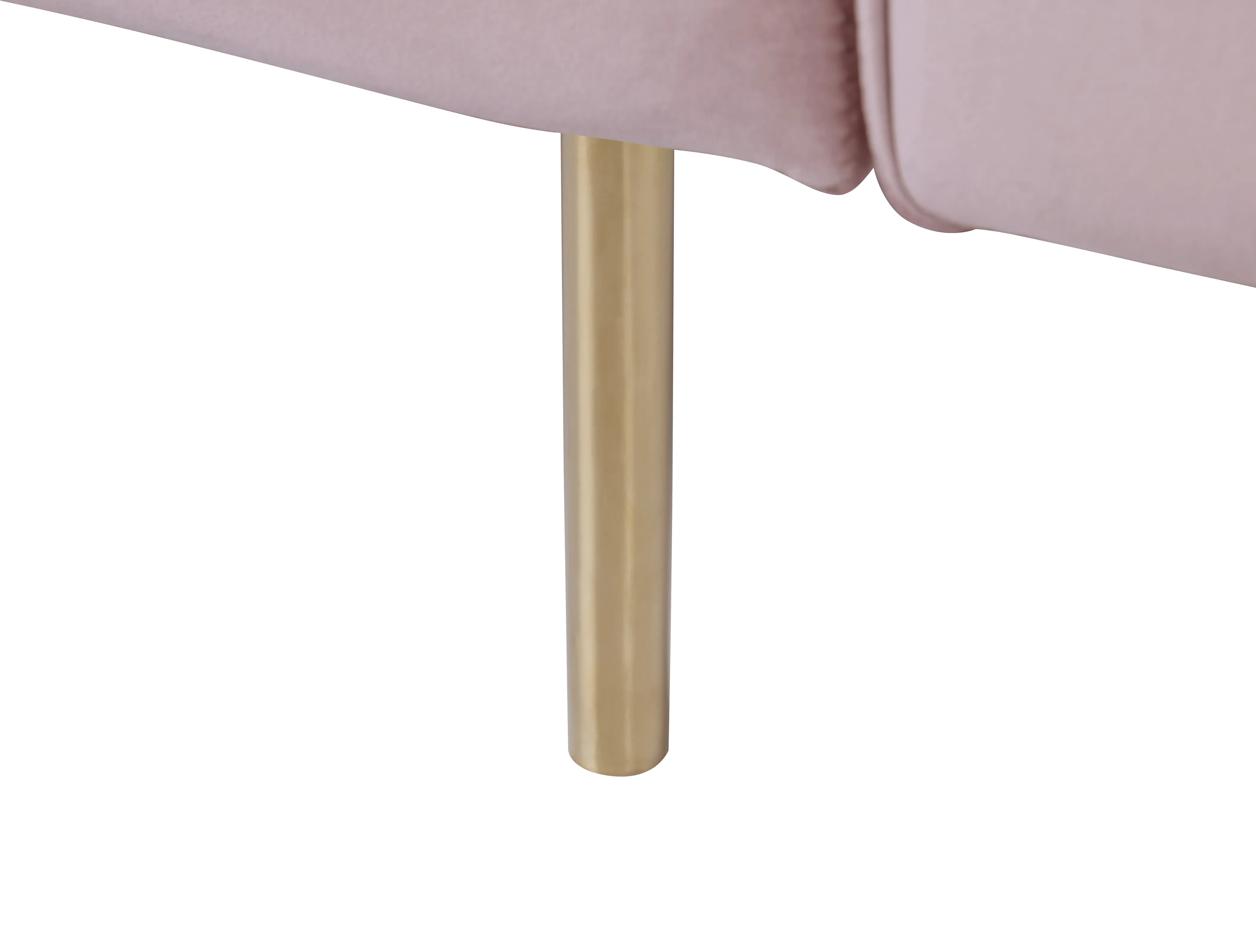 Slaapbank 3-zits VISNES Fluweel Roze