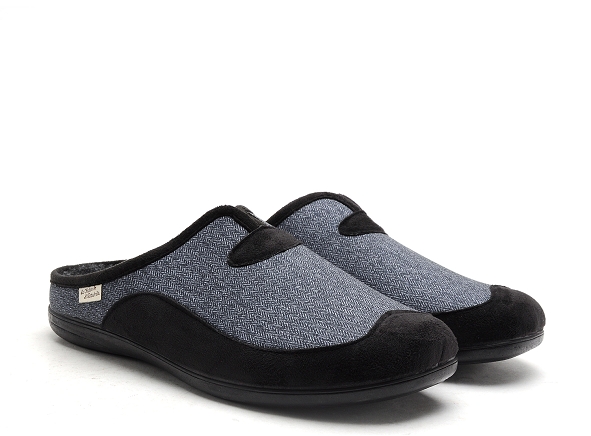 La maison de l espadrille chaussons homme 6722 6 noir