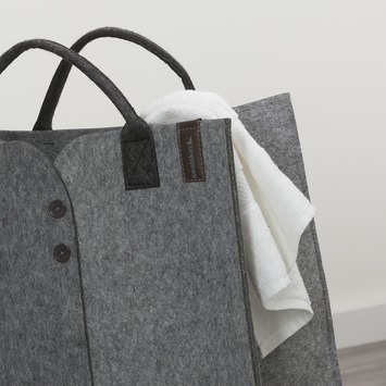 Sealskin Wasmand Felt 43x32x52 cm Grijs