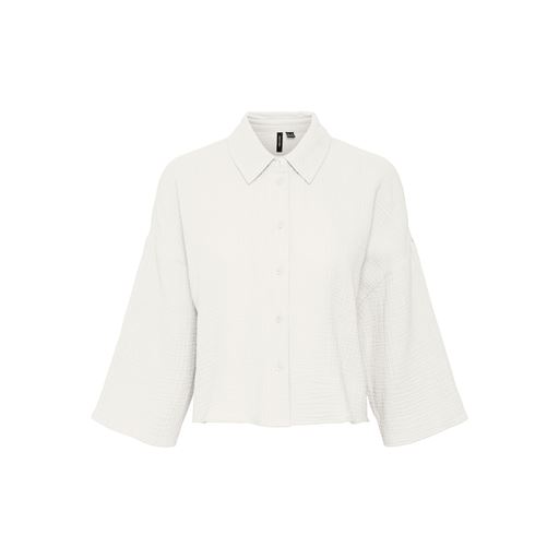 Vero Moda Natali Crop Skjorte, Snow White, XL