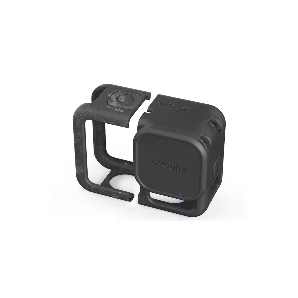 (4-tlg. Set) GoPro Hero 13 Black Silikon Case Schutzhülle - Schwarz