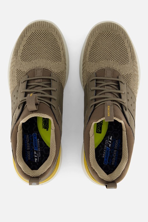 Skechers Lattimore Sneakers taupe Textiel