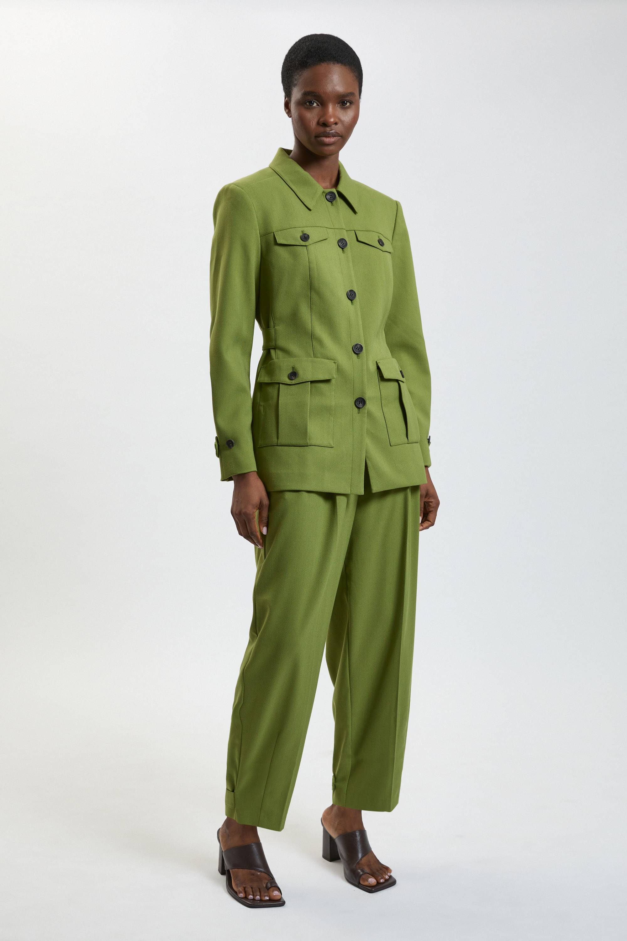 KarenMillen Pantalon Utilitaire À Texture Chevron
