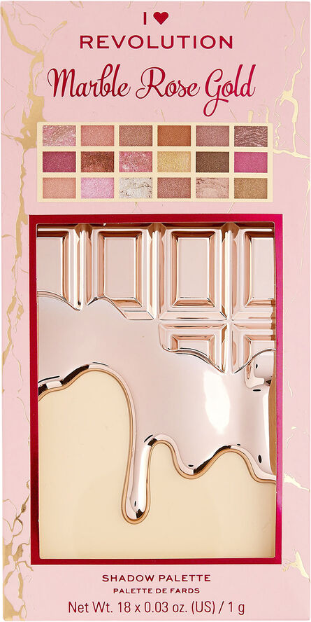 Revolution I Heart Revolution Marble Rose Gold Chocolate Eyeshadow Pale