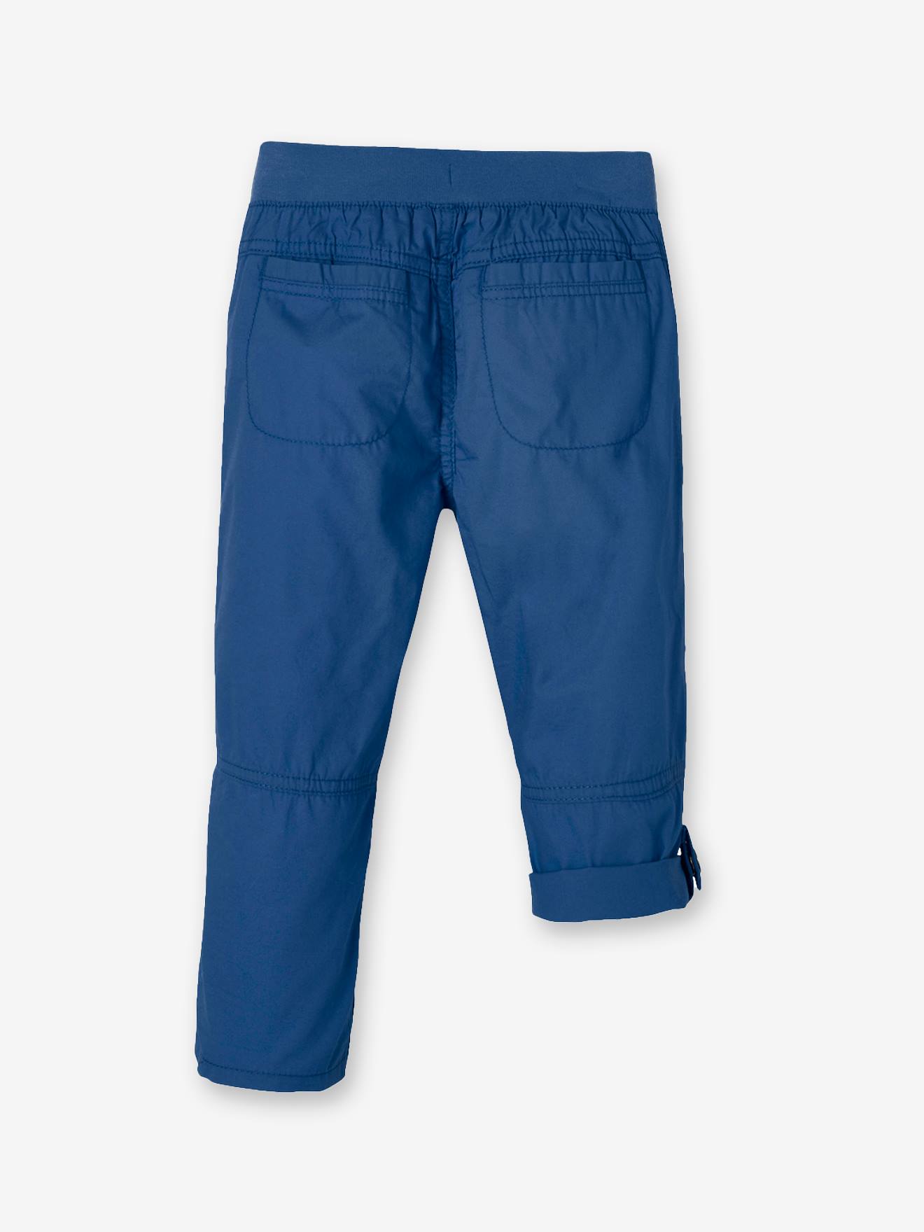Calça cargo bege que se transforma em bermuda para meninos