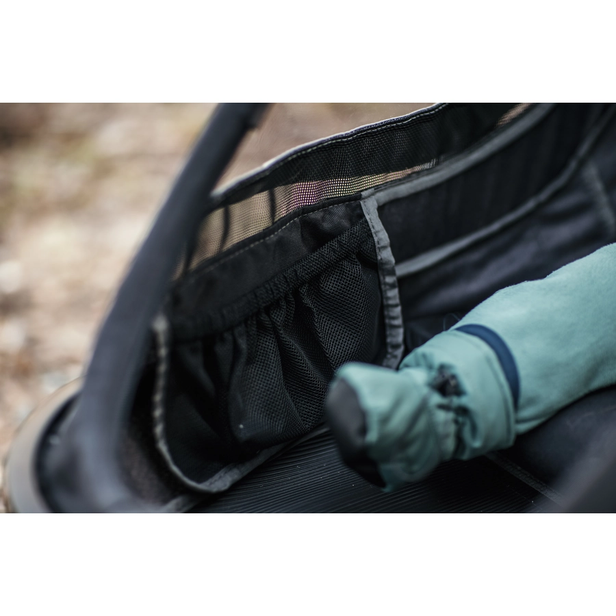 hamax Kinderfahrradanhänger Cocoon ONE Einsitzer greyblack
