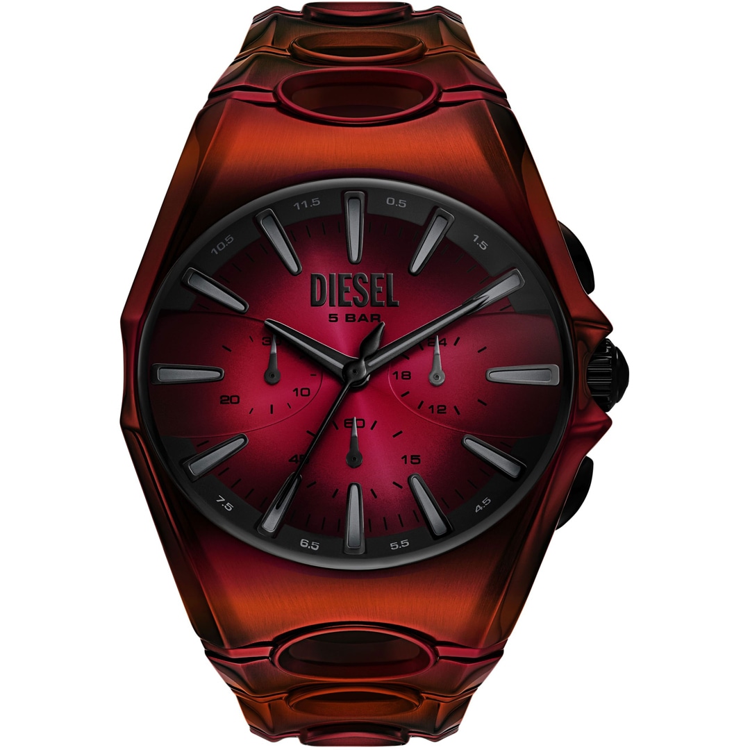 Diesel D-Curve Chronograph Rot