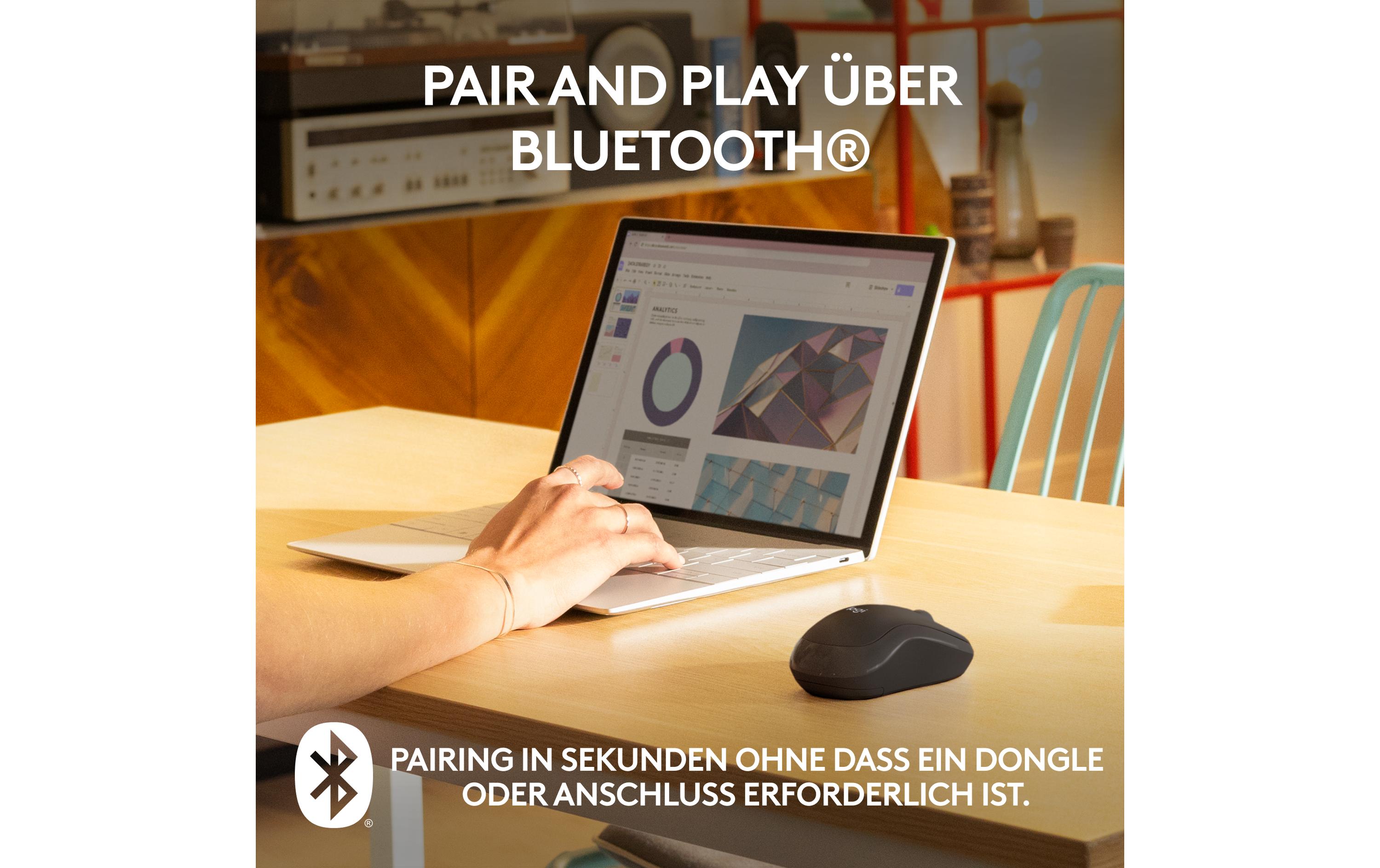 Maus M240 Silent BluetoothGeräuscharme Bluetooth-Maus mit langer Batterielaufzeit und komfortablem Design