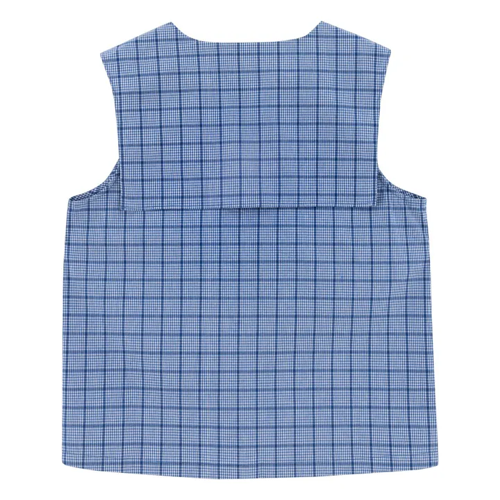 The Tiny Big Sister Blouse Carreaux | Bleu