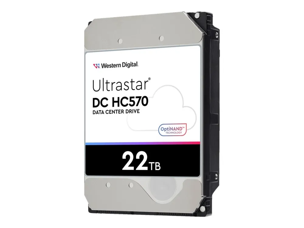 WD Ultrastar DC HC570 - Harddisk - krypteret - 22 TB - intern - 3.5