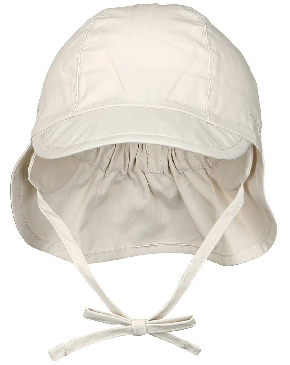 Schirmmütze POPELINE mit Nackenschutz in beige