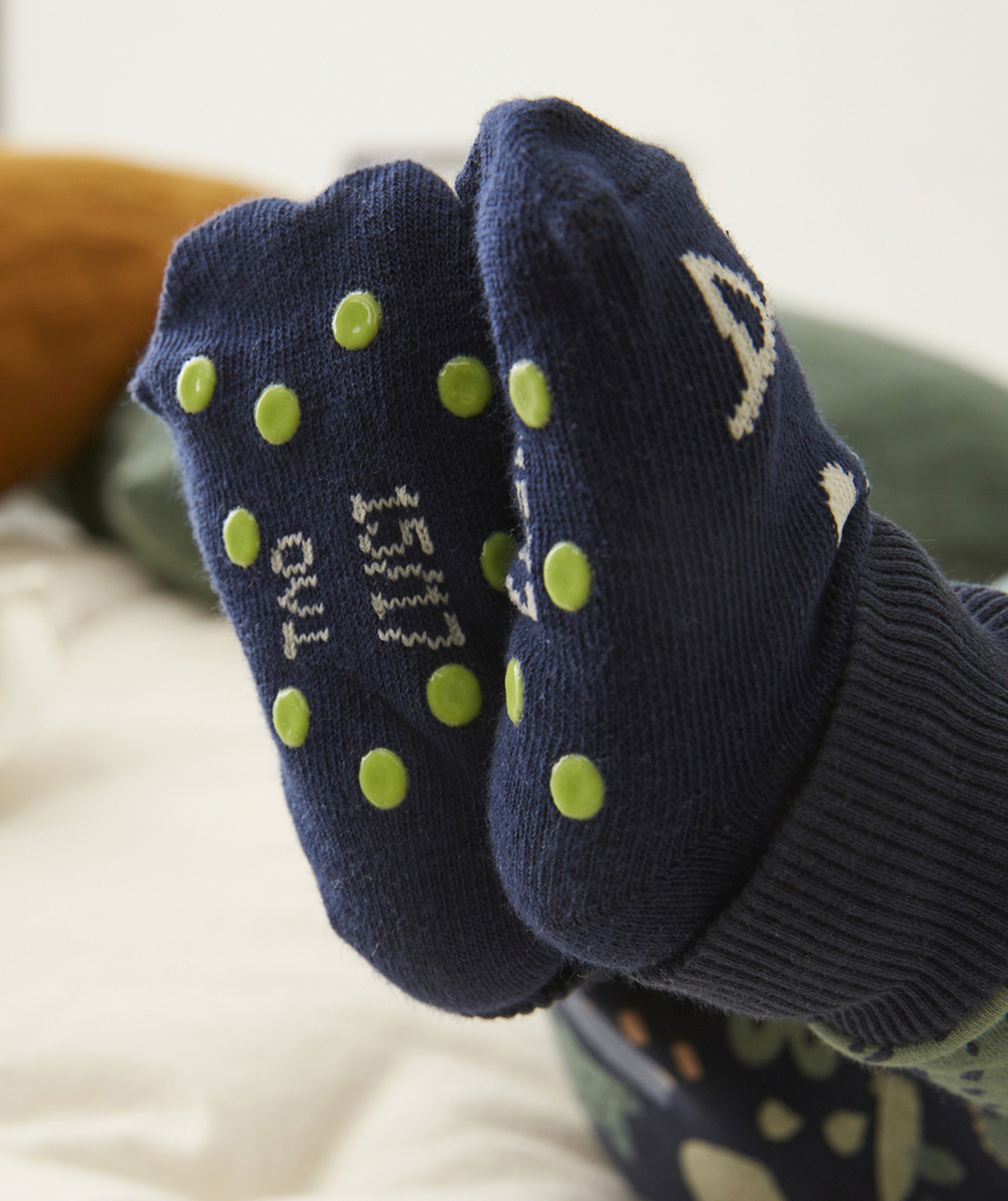 LOT DE 2 PAIRES DE CHAUSSETTES ANTI-DÉRAPANTES CROCODILES