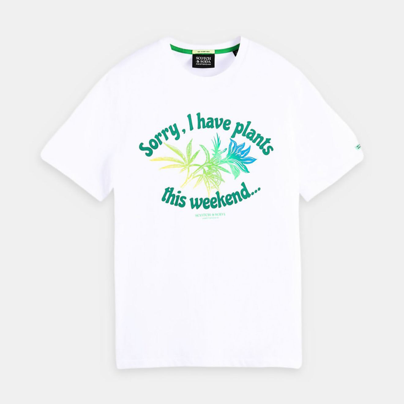 Scotch & Soda T-Shirt Plantes blanc