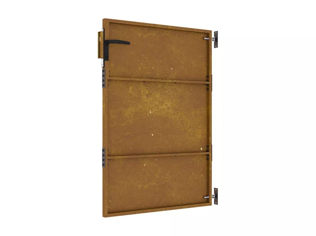Portail de jardin 85x150 acier corten