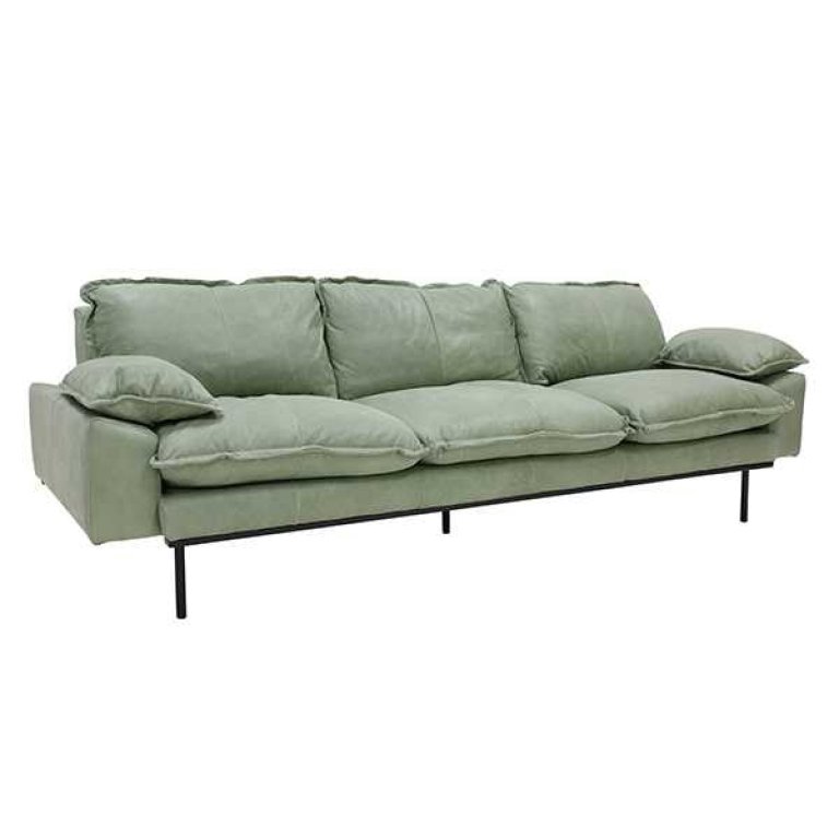 HKliving Retro bank 4-zits beige