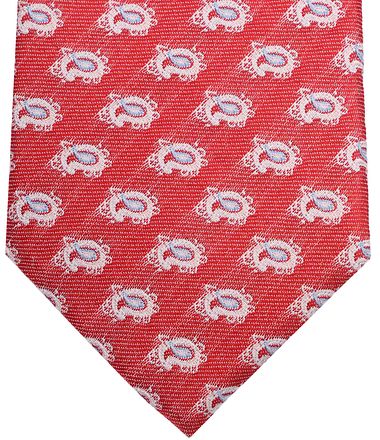 Suitable Stropdas Zijde Paisley Rood TI24-13 kopen