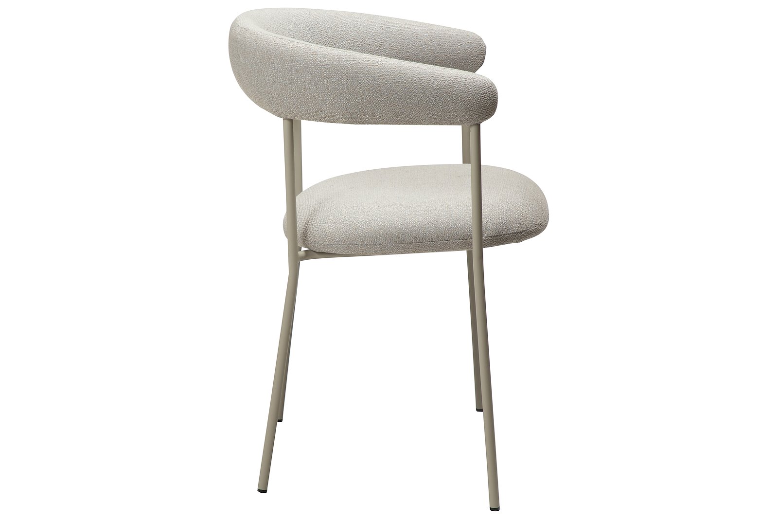 Plenti spisestol Med arm. Tekstil Bouclé Cashmere og cashmere ben.