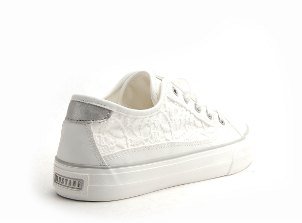 Mustang basses femme 1272309 blanc