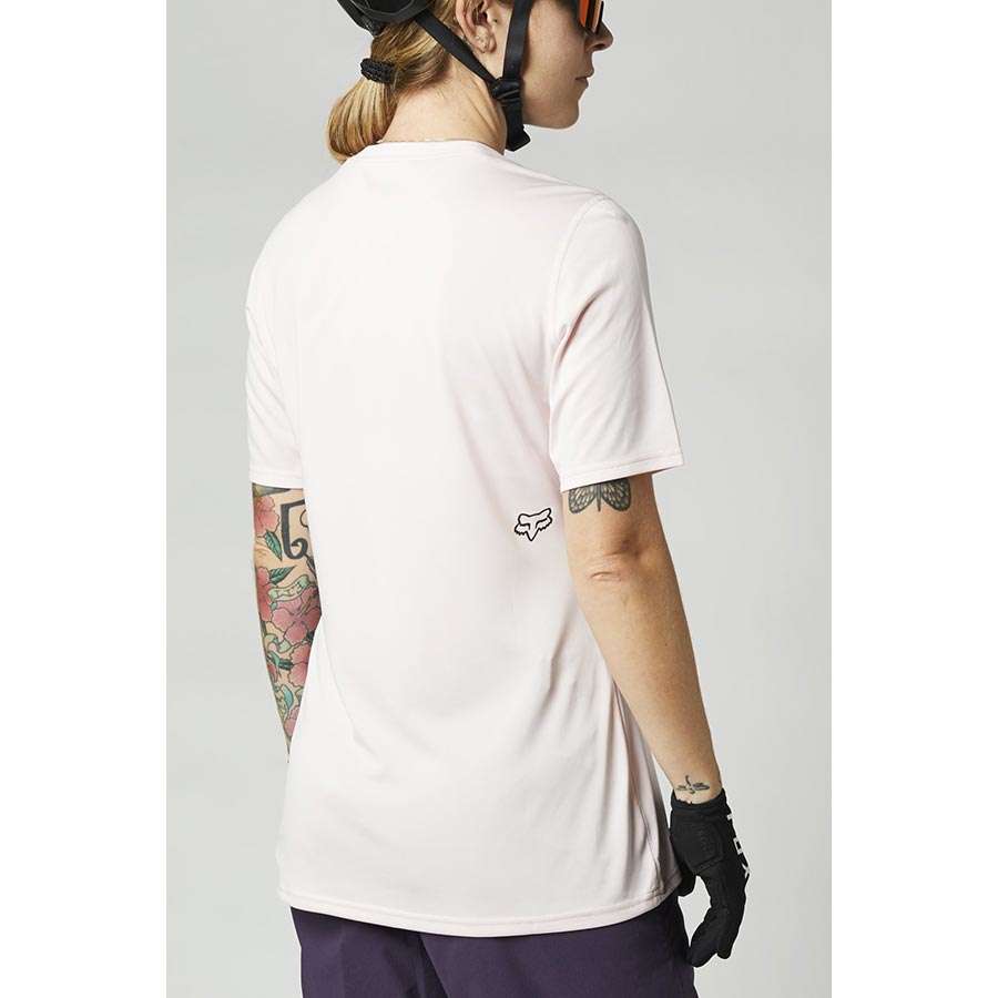 Fox Ranger MTB Fietsshirt Korte Mouwen Lichtroze Dames