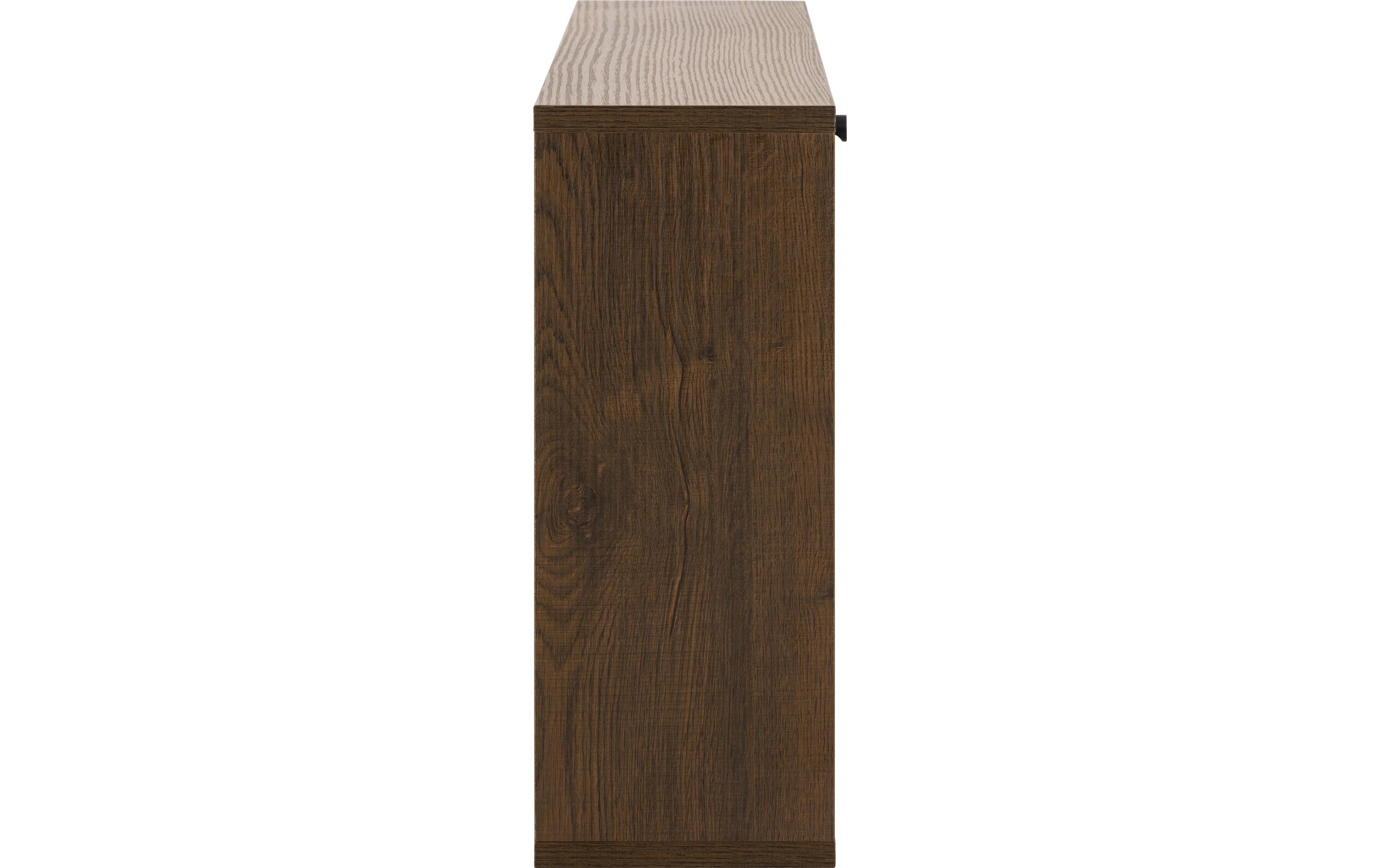Schuhschrank Albany 71.6 x 43 cm, Dunkelbraun<br>Schuhablage mit Lamellenfront