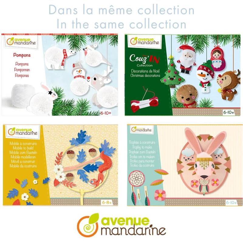 Boîte créative, Pliages de Noël 3D - Rouge