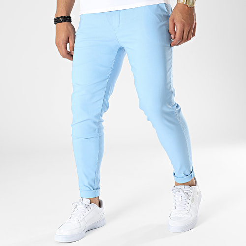 Pantalon Chino Slim 1697 Bleu Ciel