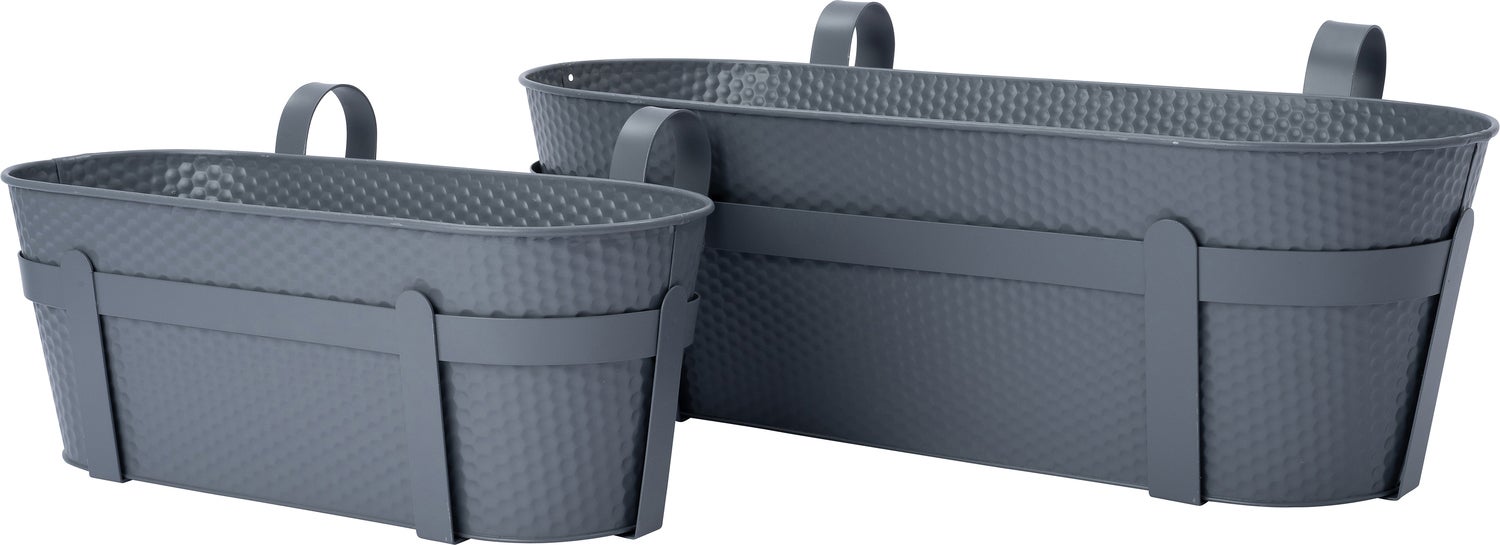 Intratuin balkonbak Semi grijs 51 x 26 x 21 cm