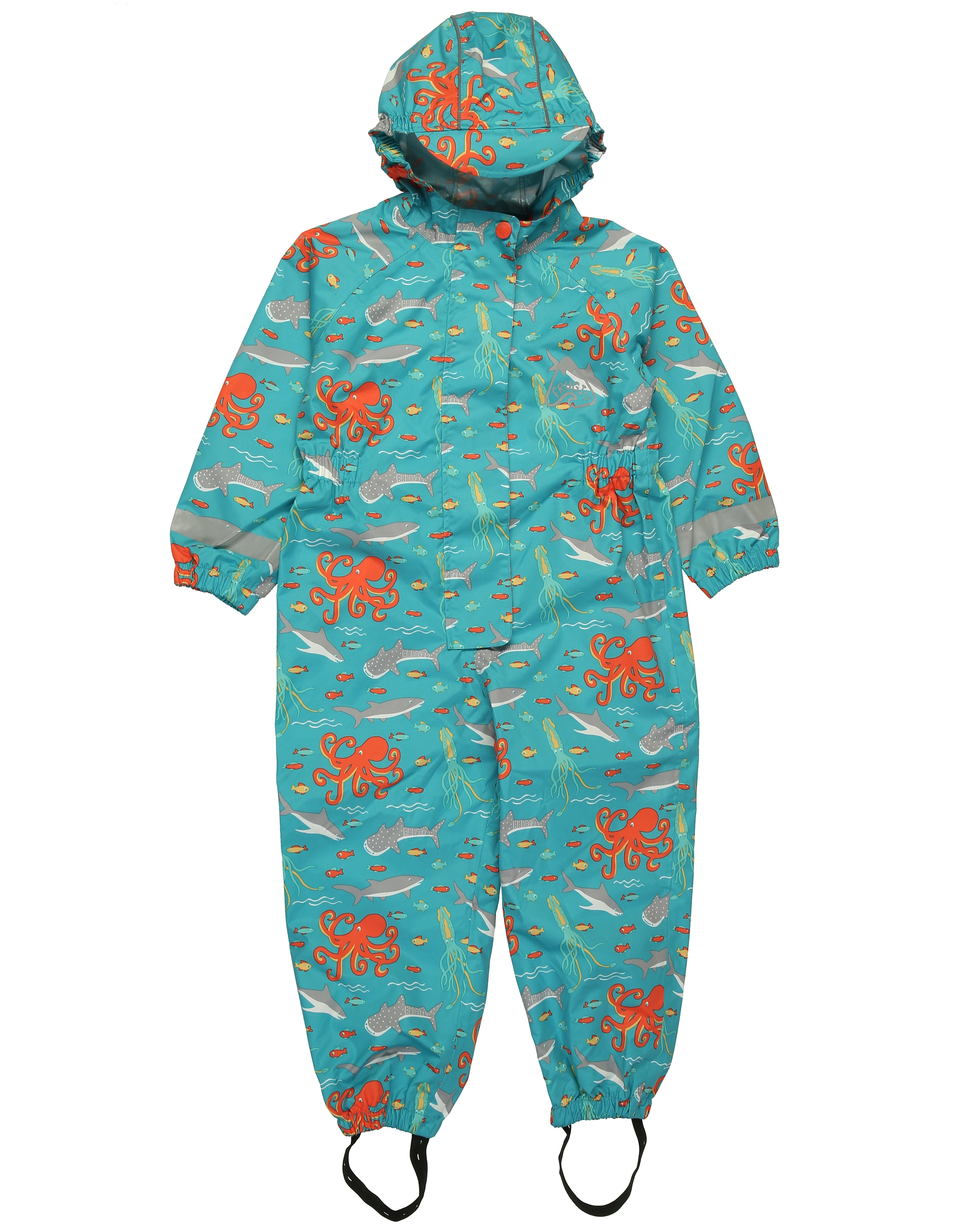 Regenoverall RAIN OR SHINE - WHAT LIES BELOW in blau