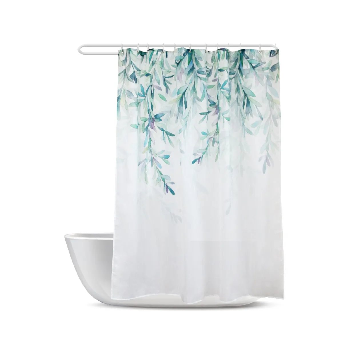 Universal Rideau de douche Feuilles Tropicales - 80x180 cm