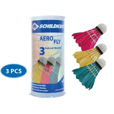Schildkröt Badminton Ball Aero Fly, 3er Dose, farbig gemischt