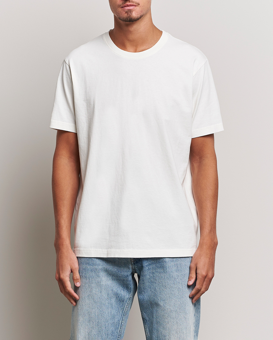 Nudie Jeans Uno Everyday Crew Neck T-Shirt Chalk White