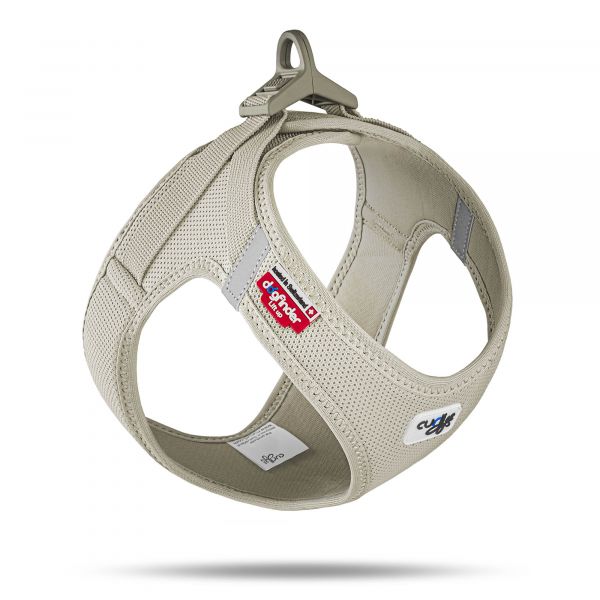 Curli Peitoral Clasp Air Mesh Creme Cães 3XS Creme