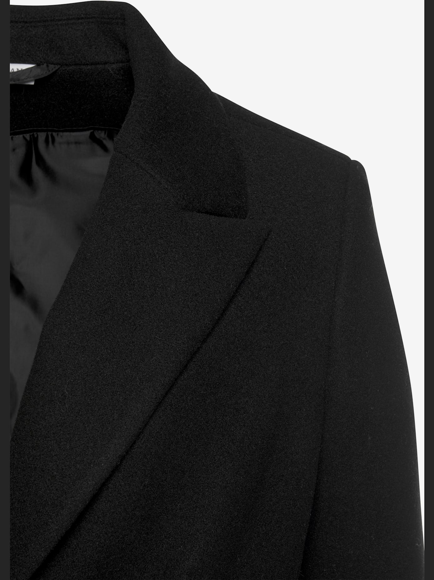 Manteau long, grand col à revers