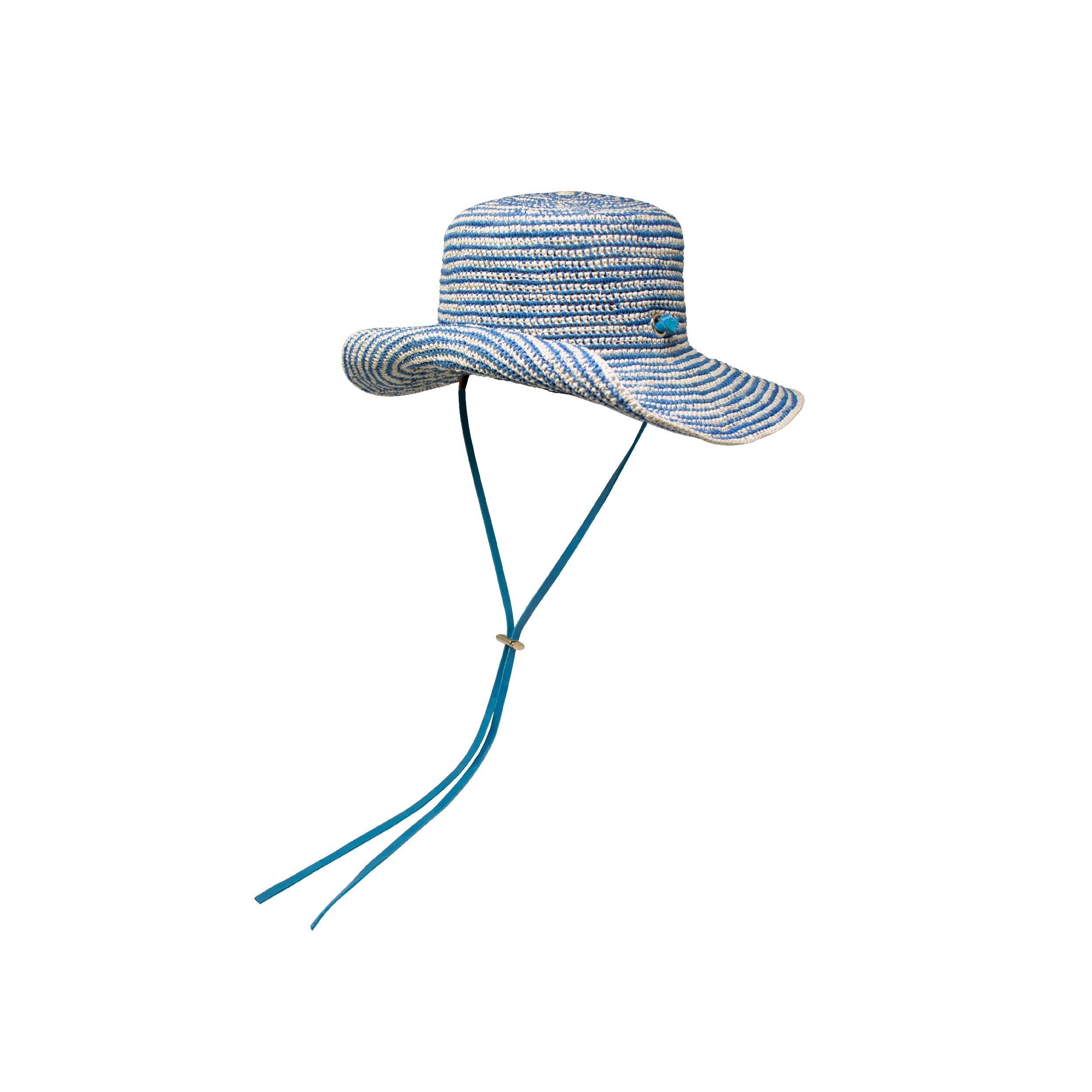Chapeau de cowboy bicolore au crochet