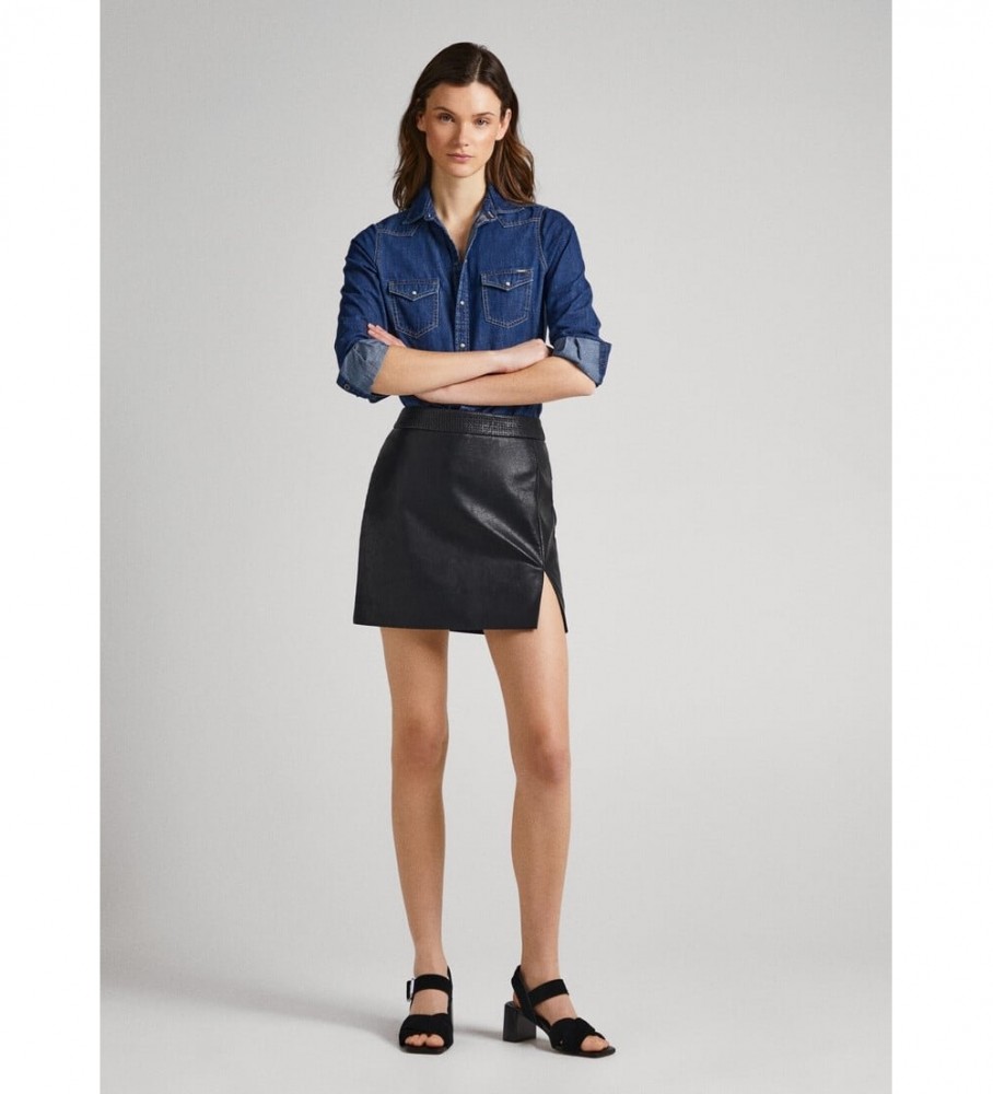 Saia preta Maar da Pepe Jeans