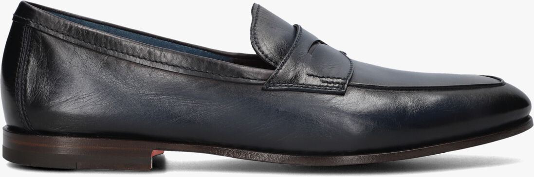 donkerblauwe santoni loafers carlos