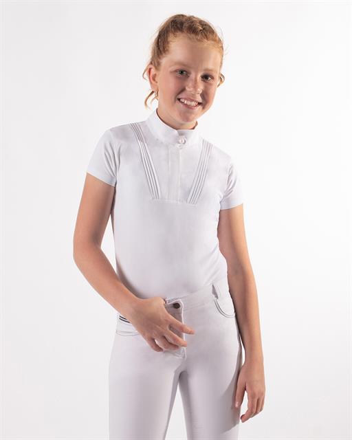Wedstrijdshirt QHP Riva Kids Wit